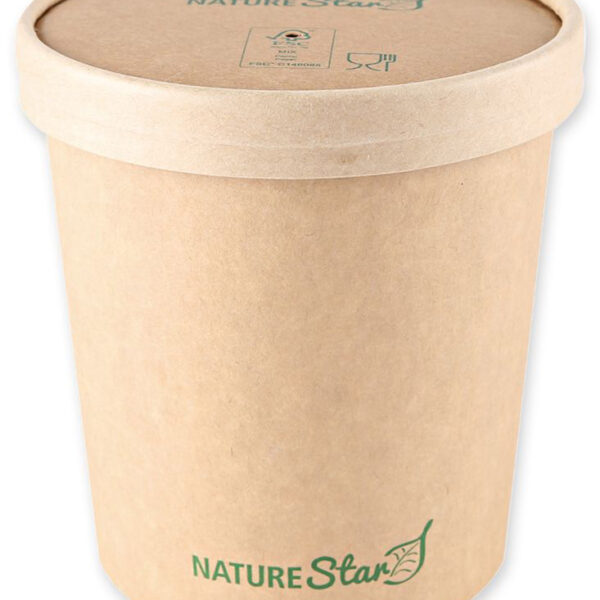 NATURE Star soepbeker Minestrone, 750 ml, van kraftpapier
