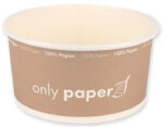 NATURE Star saladeschaal Only Paper, rond, 1.000 ml, bruin