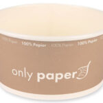 NATURE Star saladeschaal Only Paper, rond, 1.000 ml, bruin