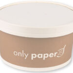 NATURE Star deksel voor saladeschaal Only Paper, 150 mm, wit