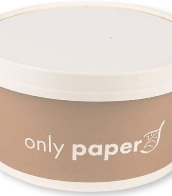 NATURE Star deksel voor saladeschaal Only Paper, 150 mm, wit