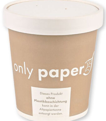 NATURE Star deksel voor soepbeker Only Paper, 97 mm, wit