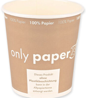 NATURE Star soepbeker Only Paper, rond, 450 ml, bruin