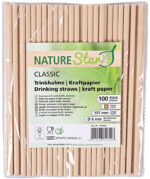 NATURE Star papieren drinkrietje Classic, 197 mm, bruin
