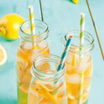 NATURE Star papieren rietje Classic, 197 mm, rood/wit