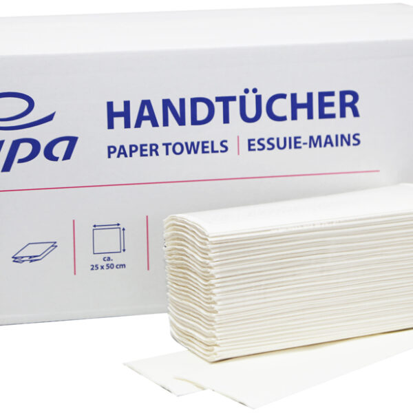 Fripa papieren handdoeken IDEAL, 250 x 500 mm, C-vouw, hoogwit