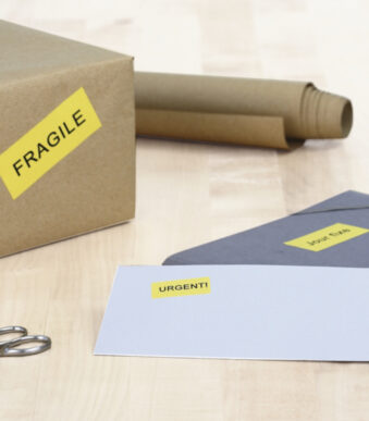 HERMA etiketten SPECIAL, 25,4 x 10 mm, geel, 20 vel, verwijderbaar