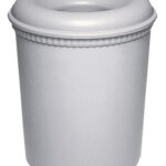 EXACOMPTA veiligheidsprullenbak, 15 liter, PP, steengrijs