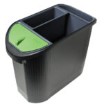 EXACOMPTA prullenbak TOPLINE, 26 liter, zwart/antraciet