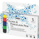 KREUL glasmarker ´glass en porselein Pen´, 5 in set