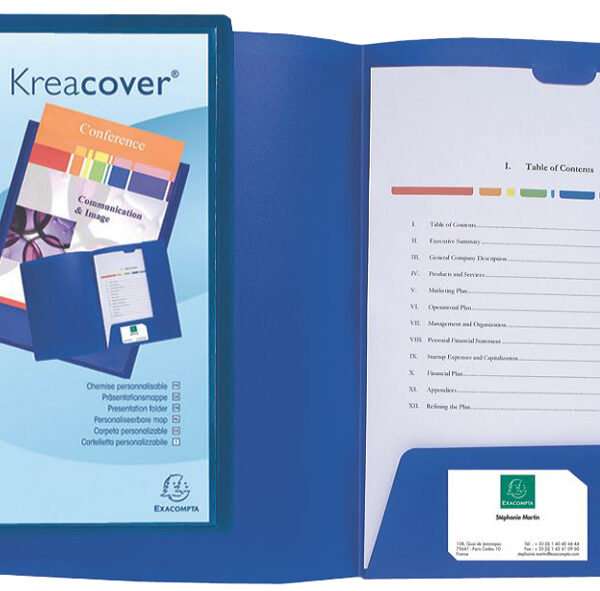 EXACOMPTA presentatiemap Kreacover, PP, A4, wit