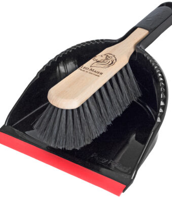 LEO MAIER stoffer en blik met strip 'Light', zwart/rood