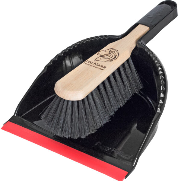 LEO MAIER stoffer en blik met strip 'Light', zwart/rood