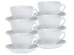 Esmeyer koffie-kopjes 'Bistro', set van 6, wit