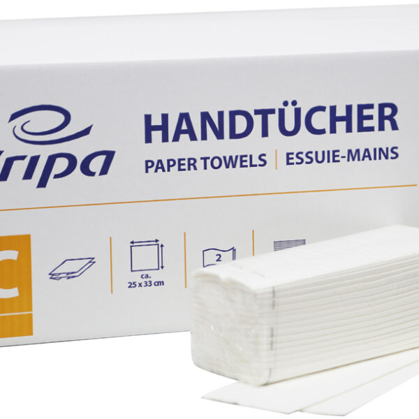 Fripa papieren handdoeken, 250 x 330 mm, C-vouw, hoogwit