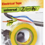 Scotch isoleer plakband universeel, 15 mm x 10 m, geel / groen