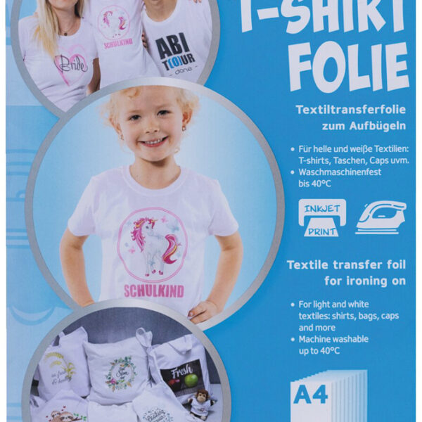 HERMA T-shirt transferfolie, DIN A4, licht textiel, wit, mat