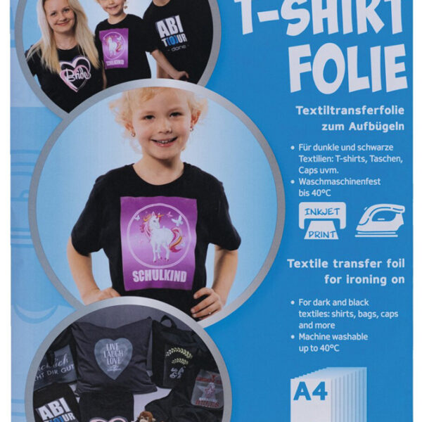 HERMA T-shirt transferfolie, DIN A4, donker textiel, wit, mat
