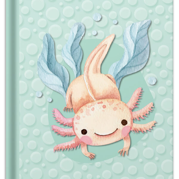 RNK Verlag notitieboek 'Axolotl', DIN A5, 96 vel, geruit
