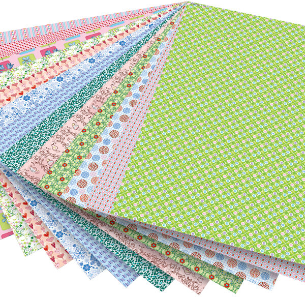 folia motiefkarton 'Romantiek', 500 x 700 mm, 270 g/m2