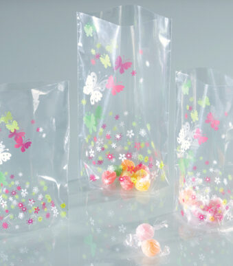 folia blokbodemzak met voorjaarsopdruk, (B)115 x (H)190 mm