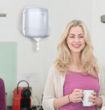 TORK Reflex binnen-afroldispenser voor poetspapier, wit