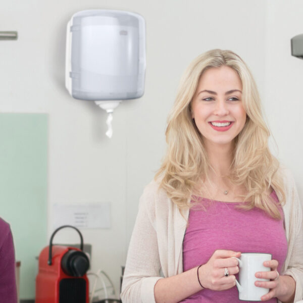 TORK Reflex binnen-afroldispenser voor poetspapier, wit