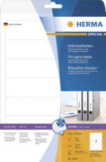 HERMA ordnerrug-etiketten SPECIAL, 192 x 38 mm, wit