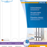 HERMA ordnerrug-etiketten SPECIAL, 38 x 297 mm, wit