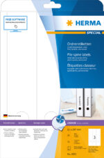 HERMA ordnerrug-etiketten SPECIAL, 297 x 61 mm, wit