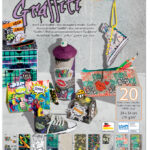 folia motiefblok 'Graffiti', 240 x 340 mm, 20 vel