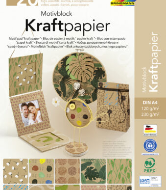 folia motiefblok 'Kraftpapier II', DIN A4, 20 vel