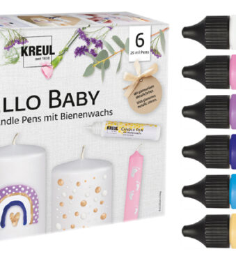 KREUL Candle Pen 'Hello Baby', set van 6