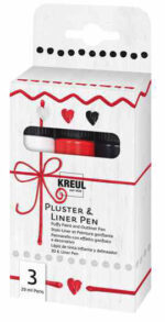 KREUL Pluster en Liner pen, set van 3