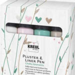 KREUL Pluster & Liner Pen,set van 4, Chalky Moments