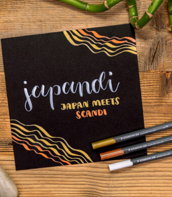 STAEDTLER penseelstift metallic brush, 6 stuks in etui +pigmentliner