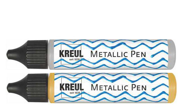 KREUL metallic pen, zilver, 29 ml