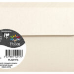 Pollen by Clairefontaine envelop 90x140 mm, parelmoer-ivoor, 120 g/m²
