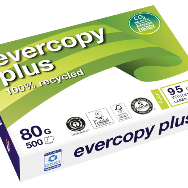 Clairefontaine universeel papier evercopy plus, DIN A4,80 g/m2, wit