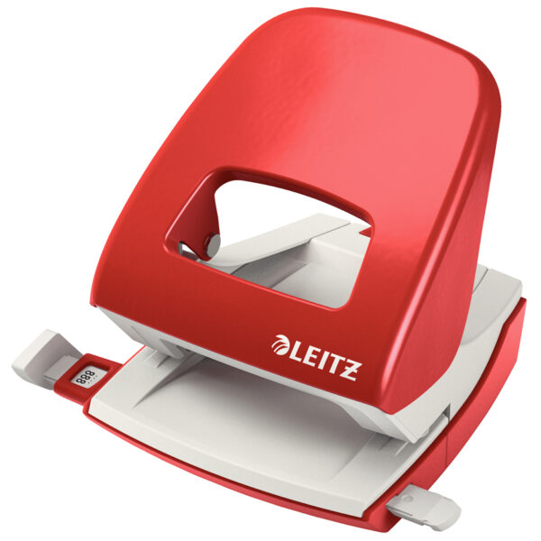 LEITZ perforator Nexxt 5008, ponscapaciteit: 30 vel, rood