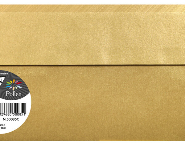 Pollen by Clairefontaine envelop DL, 120 g/m2, goud