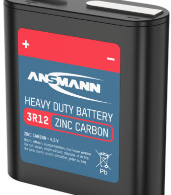ANSMANN zink koolstof platte-batterij, 3R12, 4.5 Volt