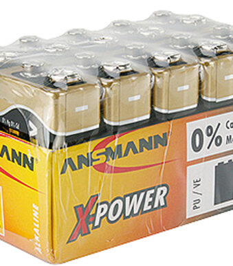 ANSMANN alkaline batterij ´X-Power´,9V E-blok, 10 in display