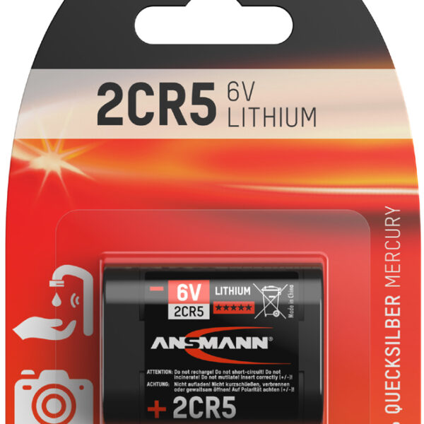ANSMANN Lithium batterij 2CR5, 6 Volt, blister