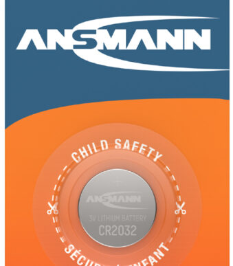 ANSMANN Lithium knoopcelbatterij/knoopbatterij ´CR2032´, 3,0 Volt, 1 op blister
