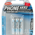 ANSMANN maxE NiMH batterij, Micro AAA, 800 mAh, 3 stuks op blister