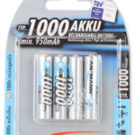 ANSMANN NiMH oplaadbare batterij Premium, Micro AAA, 1.000 mAh, 4 op blister
