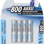 ANSMANN NiMH oplaadbare batterij maxE, Micro (AAA) 800 mAh, 4 op blister