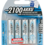ANSMANN NiMH oplaadbare batterij maxE, Mignon (AA) 2.100 mAh, 4 op blister