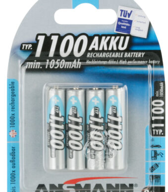 ANSMANN NiMH oplaadbare batterij Premium, Micro AAA, 1.100 mAh, 4 op blister